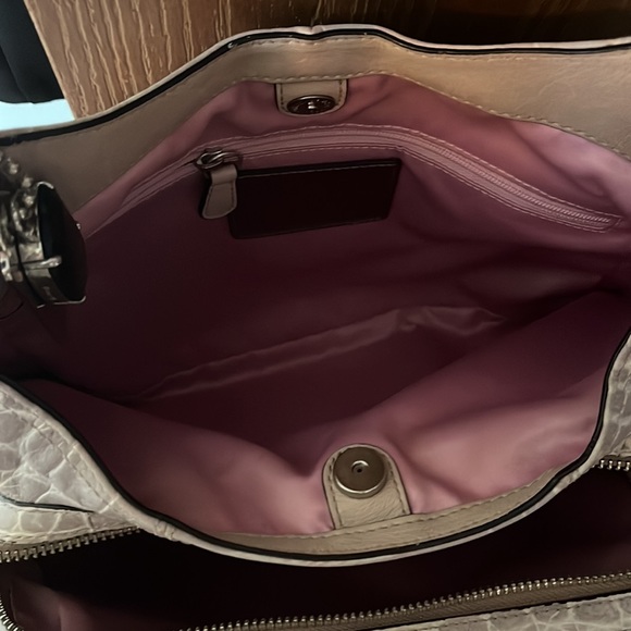 Coach light grey croc leather bag - Picture 5 of 8